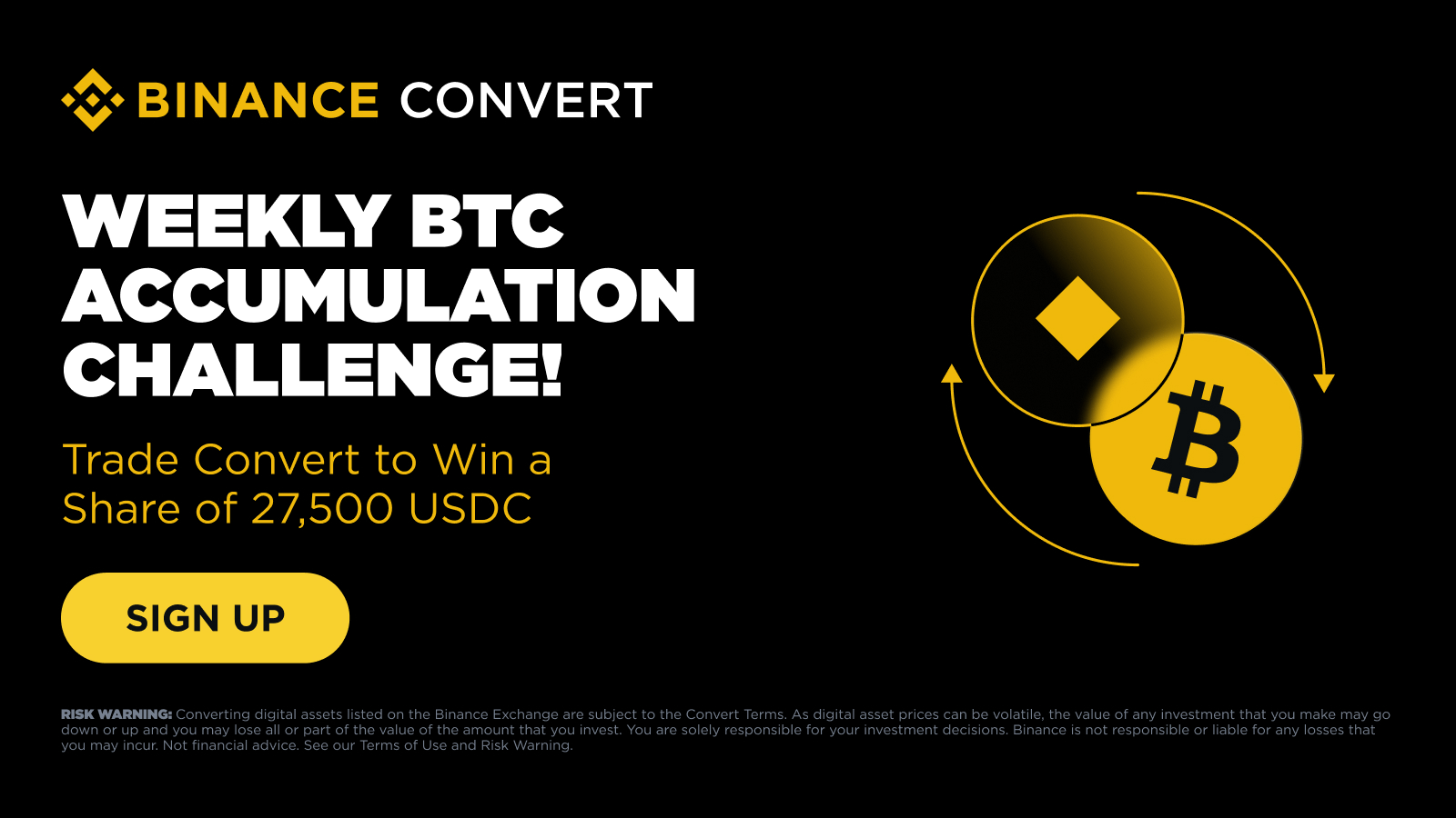 신규 Binance Convert 거래 프로모션